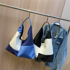 Patchwork Cloth Shoulder Bag for Women Large Capacity Shopper Handbag