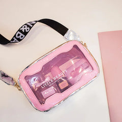 Women's Transparent Jelly Shoulder Bag Summer Beach Crossbody Bag