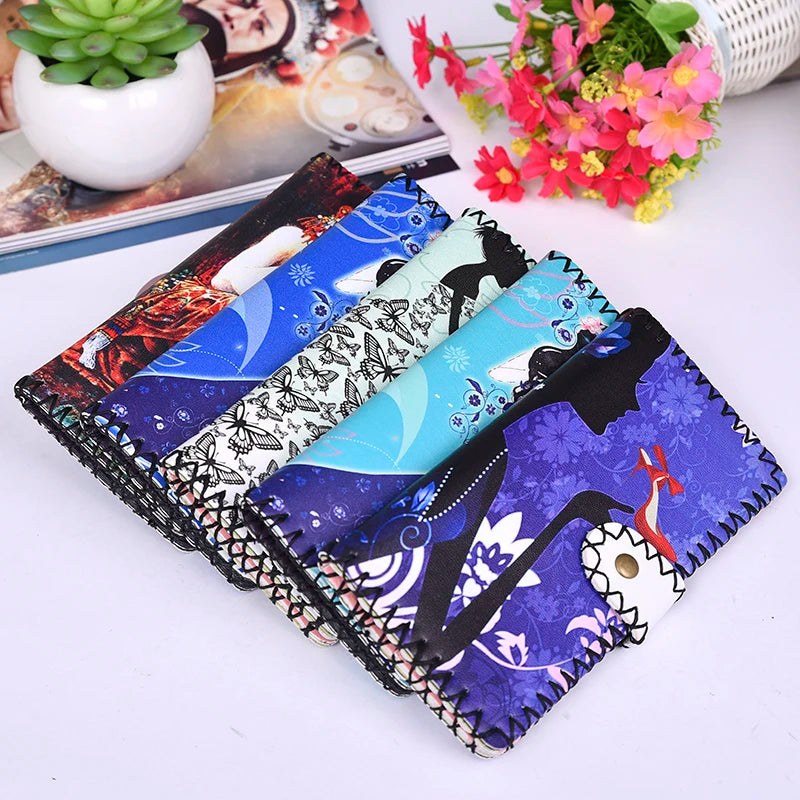 Ethnic Soft Leather Wallet Long Money Bag Purse Unisex