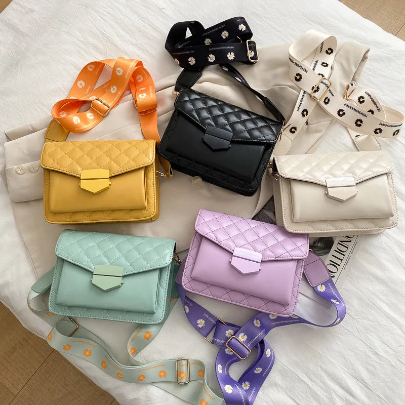 Embroidered Thread Printed Shoulder Bag for Summer