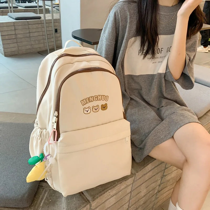 Lady Student Bag Female Laptop Leisure College Backpack Girl Travel Book