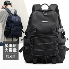 Nylon School Backpack Laptop College Travel Bag