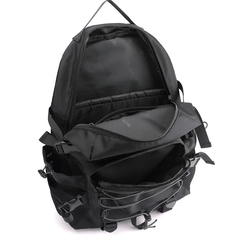 Nylon School Backpack Laptop College Travel Bag