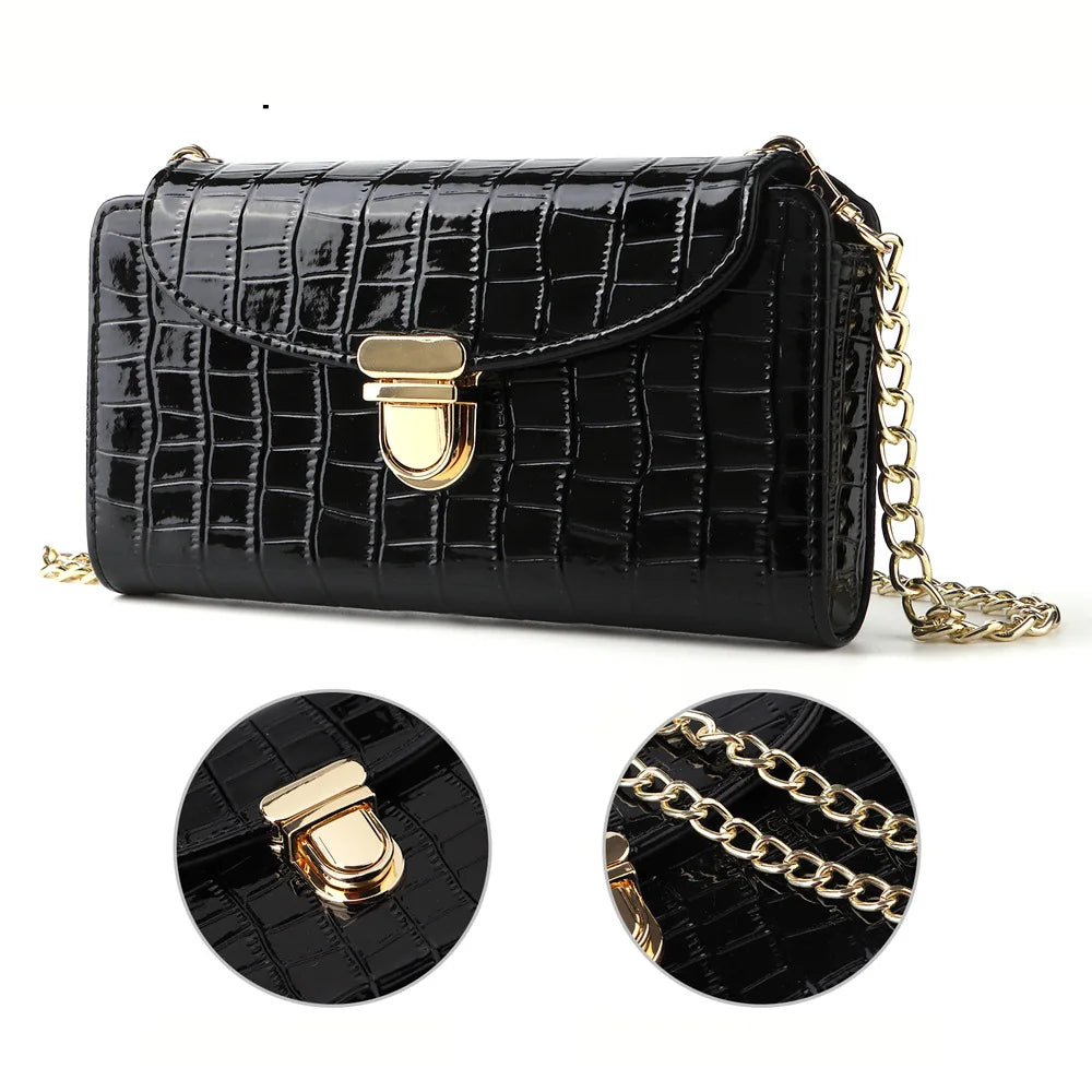 Shoulder Bag Women Tissue Vanity Mirror Makeup Handbag Earphone Crossbody Pouch