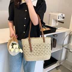 Straw Weave Bag for Women Summer Female Handbags Shoulder Bag Beach Basket