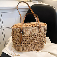 Straw Weave Bag for Women Summer Female Handbags Shoulder Bag