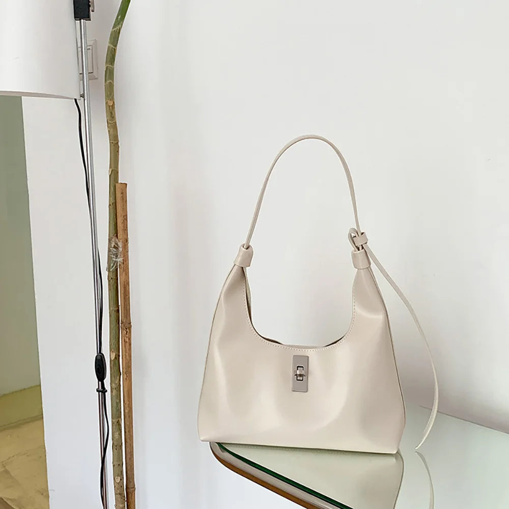 Women Underarm Bag Style Ladies Solid Commuter Handbags Female Shoulder Pack