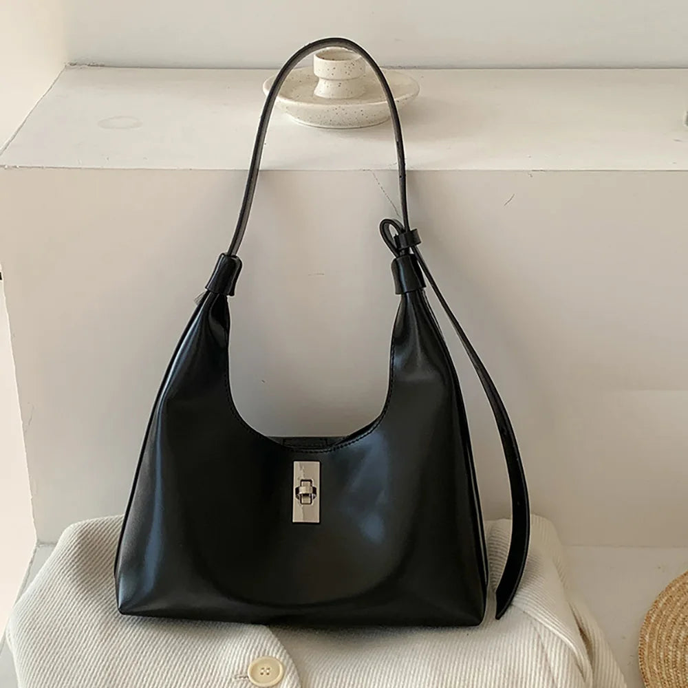 Women Underarm Bag Style Ladies Solid Commuter Handbags Female Shoulder Pack