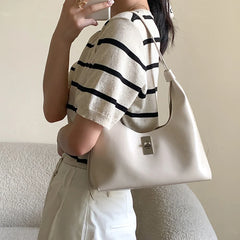 Women Underarm Bag Style Ladies Solid Commuter Handbags Female Shoulder Pack