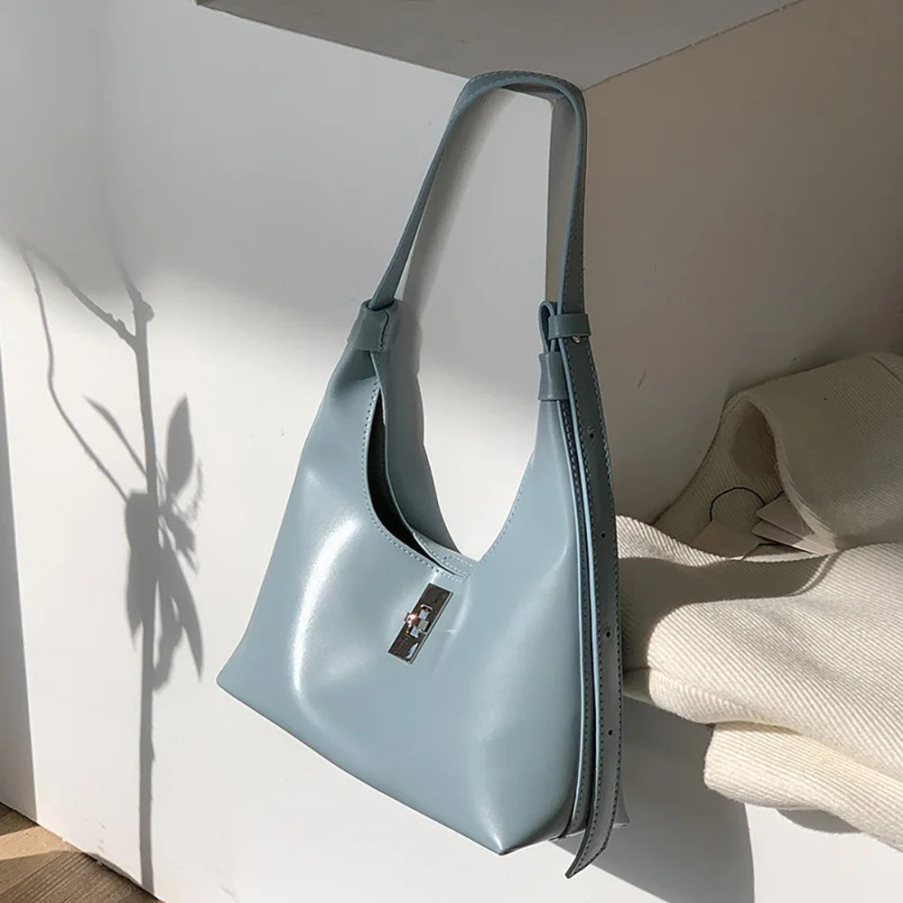 Women Underarm Bag Style Ladies Solid Commuter Handbags Female Shoulder Pack