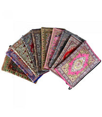 Fabric Golden Embroidery Bag with Handle