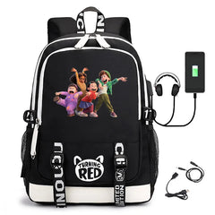 Turning Red Teen Girls Student School Bag Travel Backpack