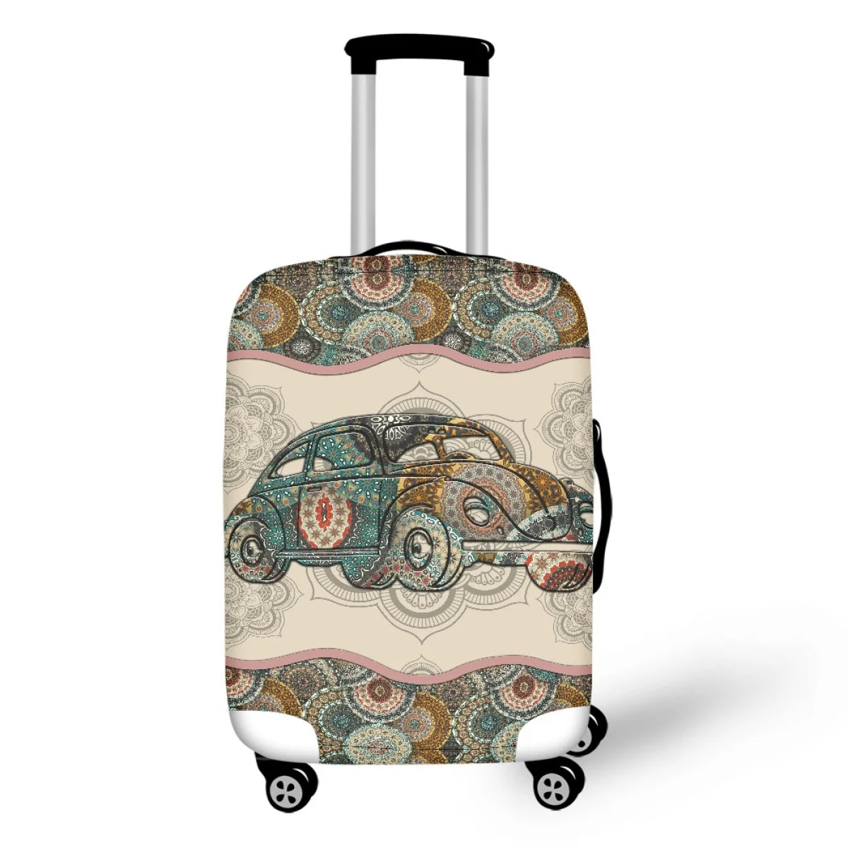 Twoheartsgirl 3D Printed Camping Car Travel Luggage Cover