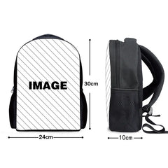 Twoheartsgirl Music Note Pattern Kids School Bag Kindergarten Backpack