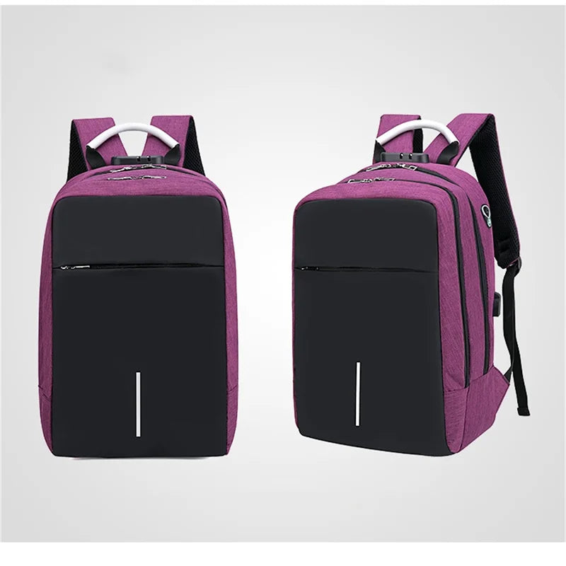 USB Charge Travel Backpack Large Capacity Business School Shoulder Bags