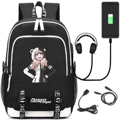 USB Charging Headphone jack Backpack School Bags Mochila Laptop Backpack Schoolb