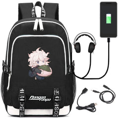USB Charging Headphone jack Backpack School Bags Mochila Laptop Backpack Schoolb