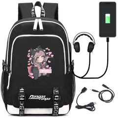 USB Charging Headphone jack Backpack School Bags Mochila Laptop Backpack Schoolb