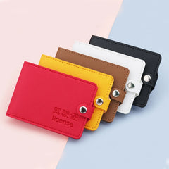 Ultra-Thin Driver Holder Leather Cover Solid Passport Cover