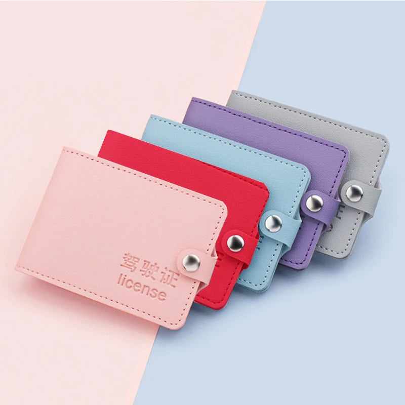 Ultra-Thin Driver Holder Leather Cover Solid Passport Cover