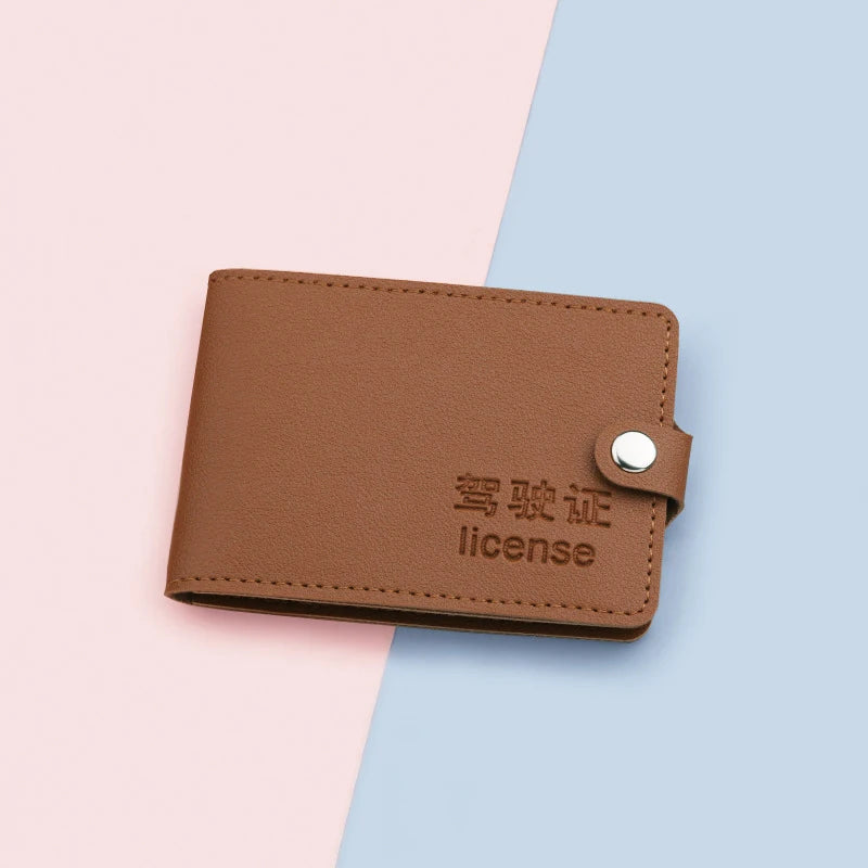 Ultra-Thin Driver Holder Leather Cover Solid Passport Cover