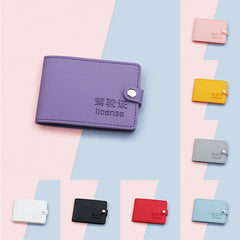 Ultra-Thin Driver Holder Leather Cover Solid Passport Cover