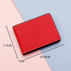 Ultra-thin 2Slots Driver Holder Pu Leather Car Document Wallet