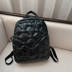 Ultralight Winter Warm Space Down Backpack Women School Backpack Bags for Girls