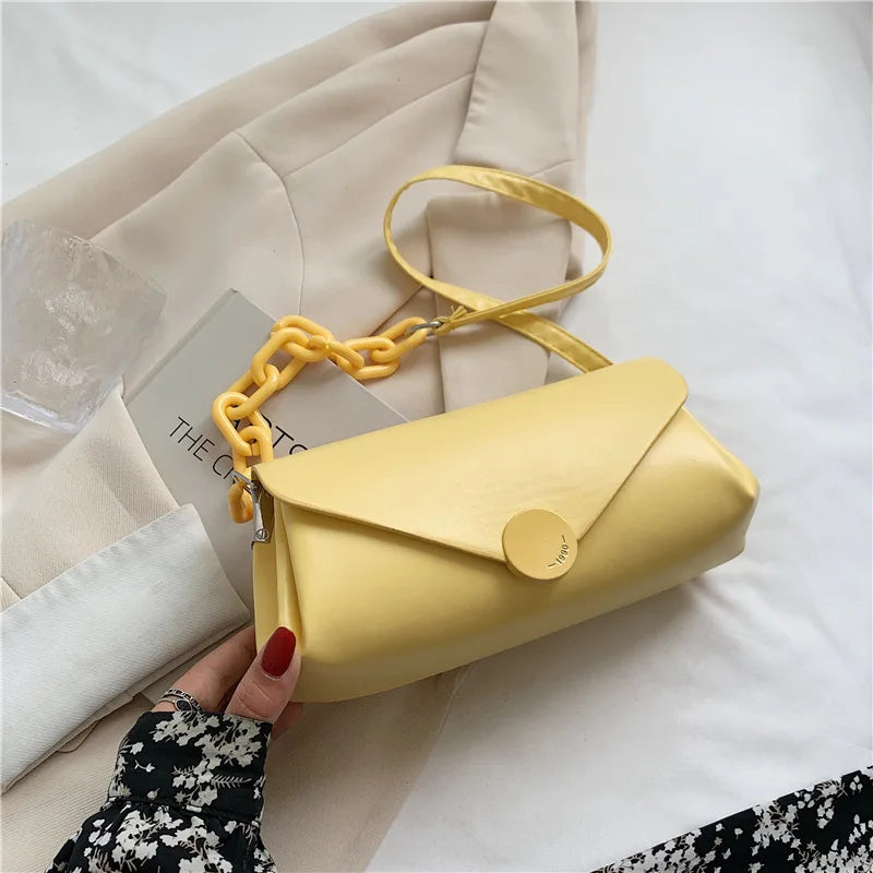 Women's Summer Underarm Bag PU Leather Shoulder Purse