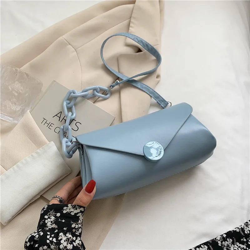Women's Summer Underarm Bag PU Leather Shoulder Purse