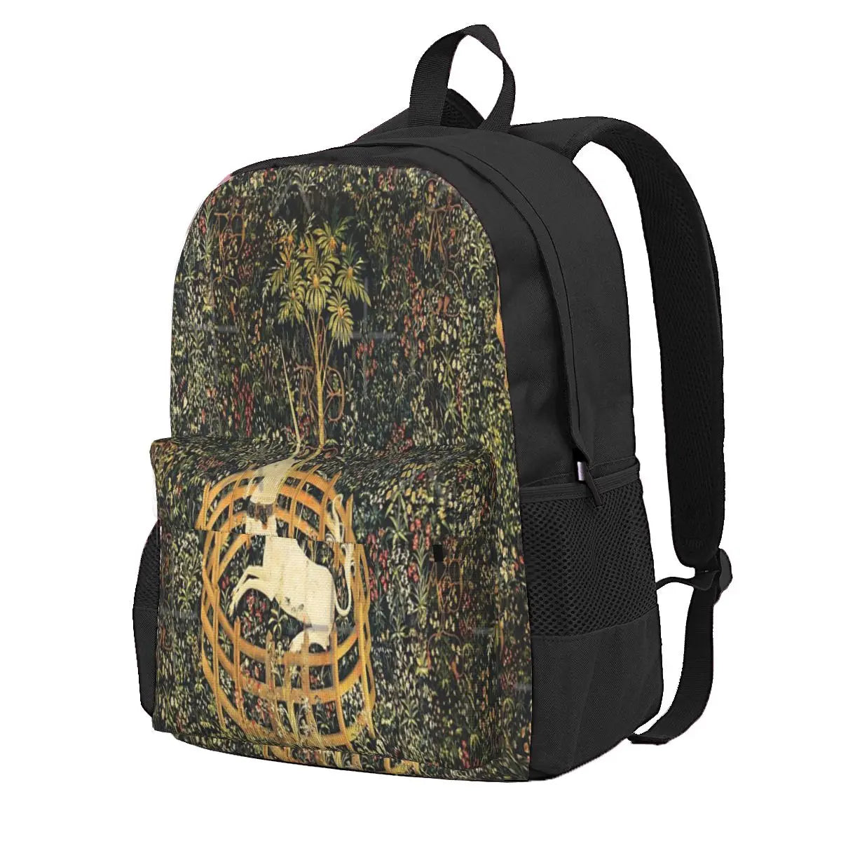 Unicorn Gothic Fantasy Flowers Backpacks Men Women Anime Backpack