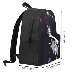 Unicorn Riding Narwhal In Space Backpacks Men's Backpacks Bags For Women