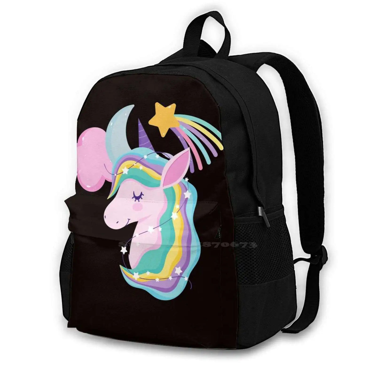 Unicorn Star Half Moon Backpacks For Women