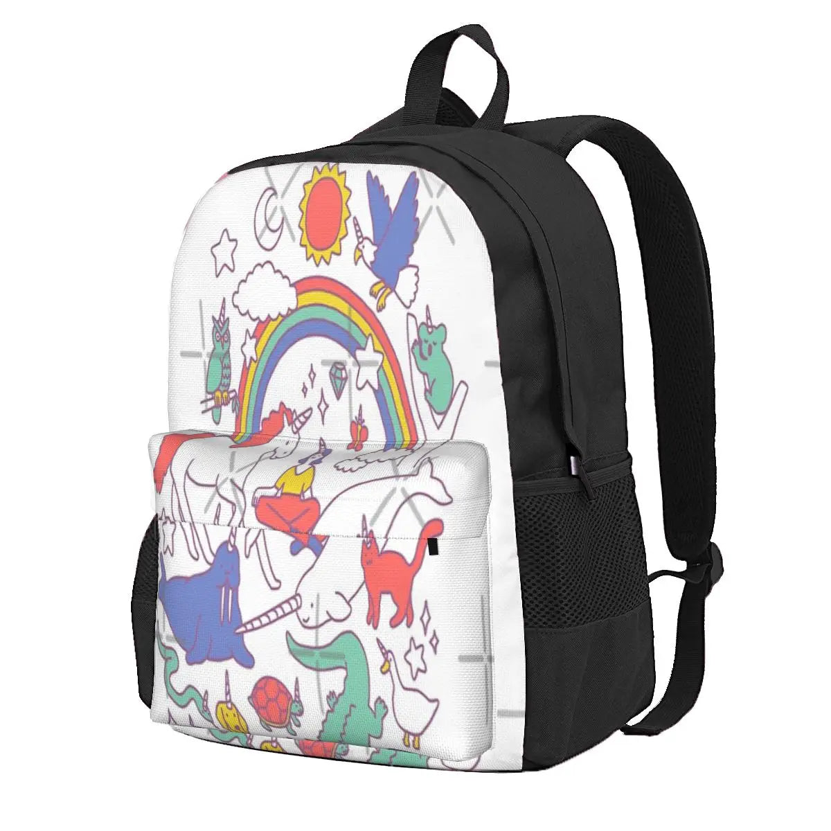 Unicorns Backpacks Men Women Print Backpack Class Bags Girls