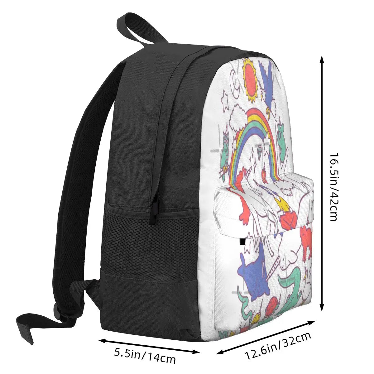 Unicorns Backpacks Men Women Print Backpack Class Bags Girls