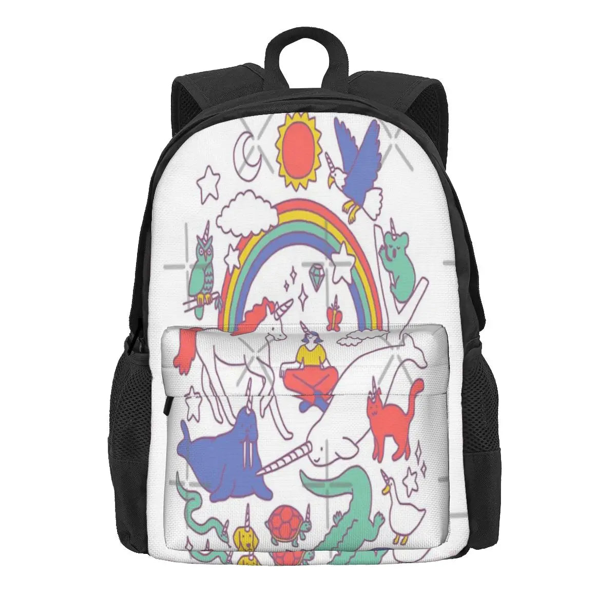 Unicorns Backpacks Men Women Print Backpack Class Bags Girls