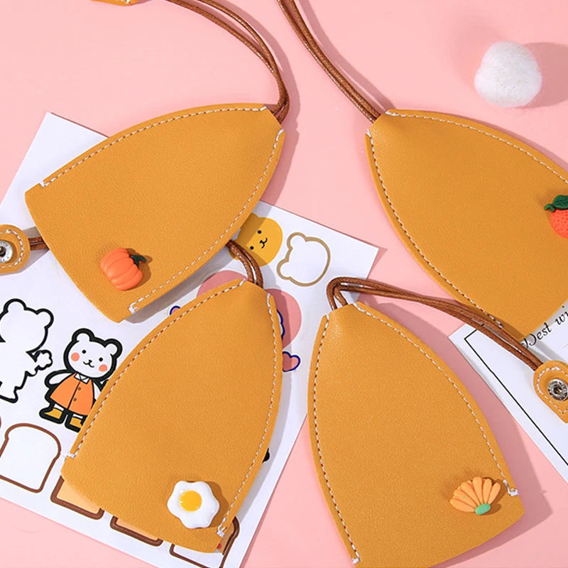 Cartoon Fruits Key Bag PU Leather Key Wallets