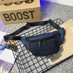 Unisex Oxford Waist Bag Zipper Crossbody Bag Casual Accessories Bags