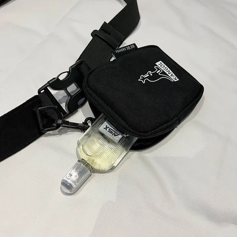 Unisex Canvas Waist Packs Kangaroo Waist Bag Chest Pack
