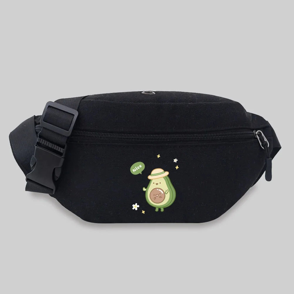 Avocado Series Waist Bag Messenger Chest Bag Sports Bum Bag Unisex