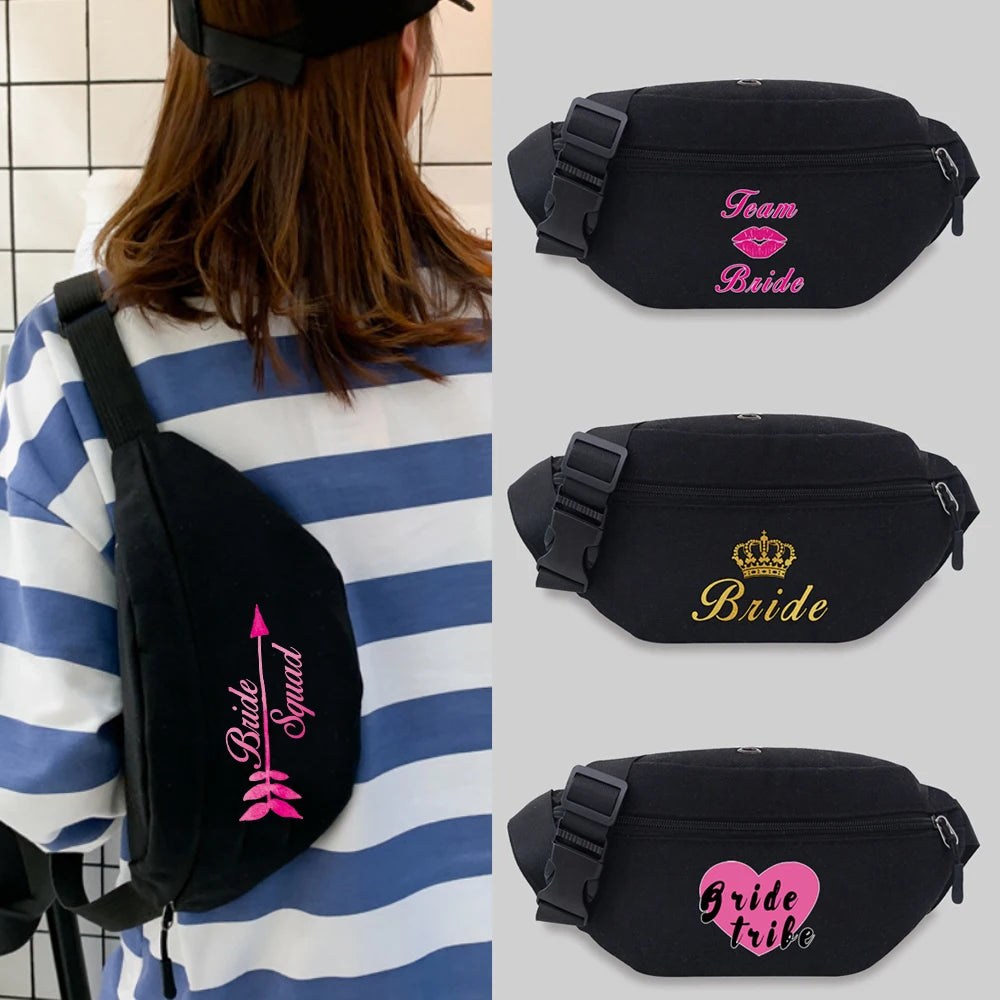 Casual Bride Series Waist Bag Messenger Chest Bag