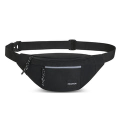 Unisex Chest Bag Crossbody Pouch Nylon Solid Women Hip Waist Pack