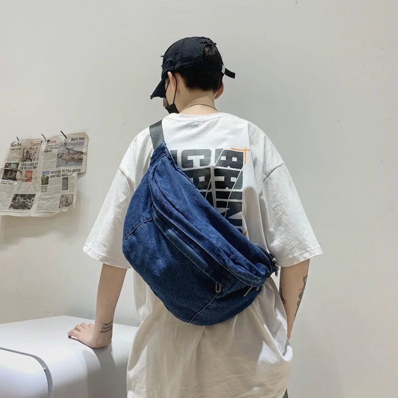 Large Capacity Unisex Crossbody Bag Hip Hop Belt Bag