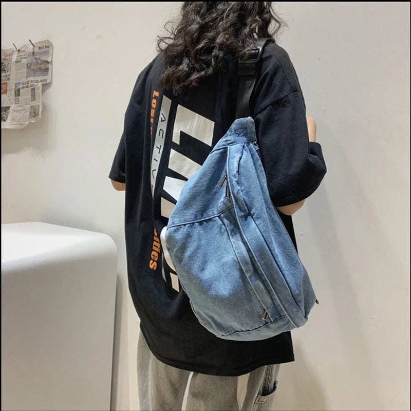 Large Capacity Unisex Crossbody Bag Hip Hop Belt Bag