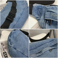 Large Capacity Unisex Crossbody Bag Hip Hop Belt Bag