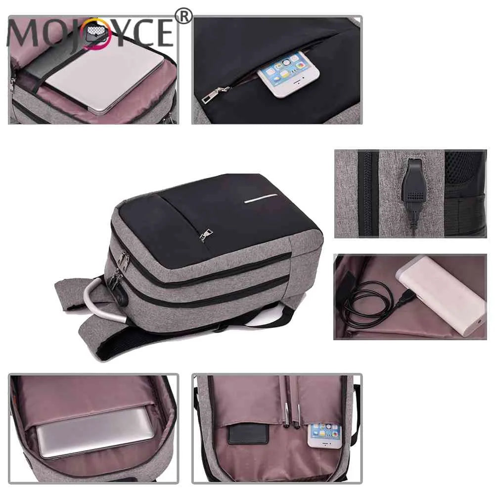 Unisex Business Rucksack with USB Port & Headphone Port