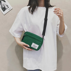 Unisex Fanny Crossbody Women's Bag - Square Shoulder Pack