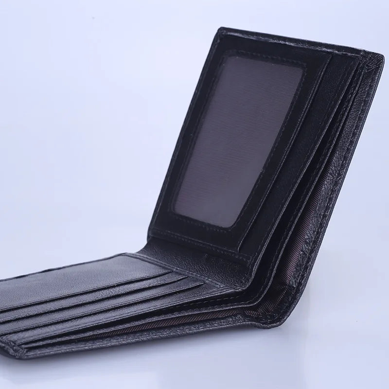 Unisex Lambskin Leather Bifold Wallet 3 Colors