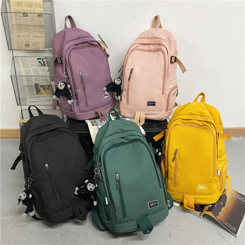 Large Capacity Teenagers Students Backpack Schoolbag Waterproof Travelling Bag