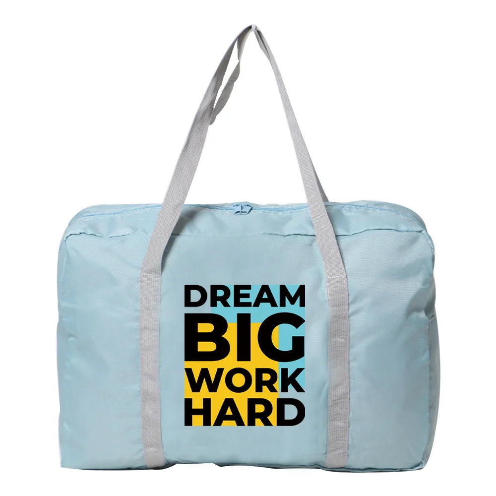 Large Travel Bag Weekend Organizer Clothes Storage Nylon Luggage Tote